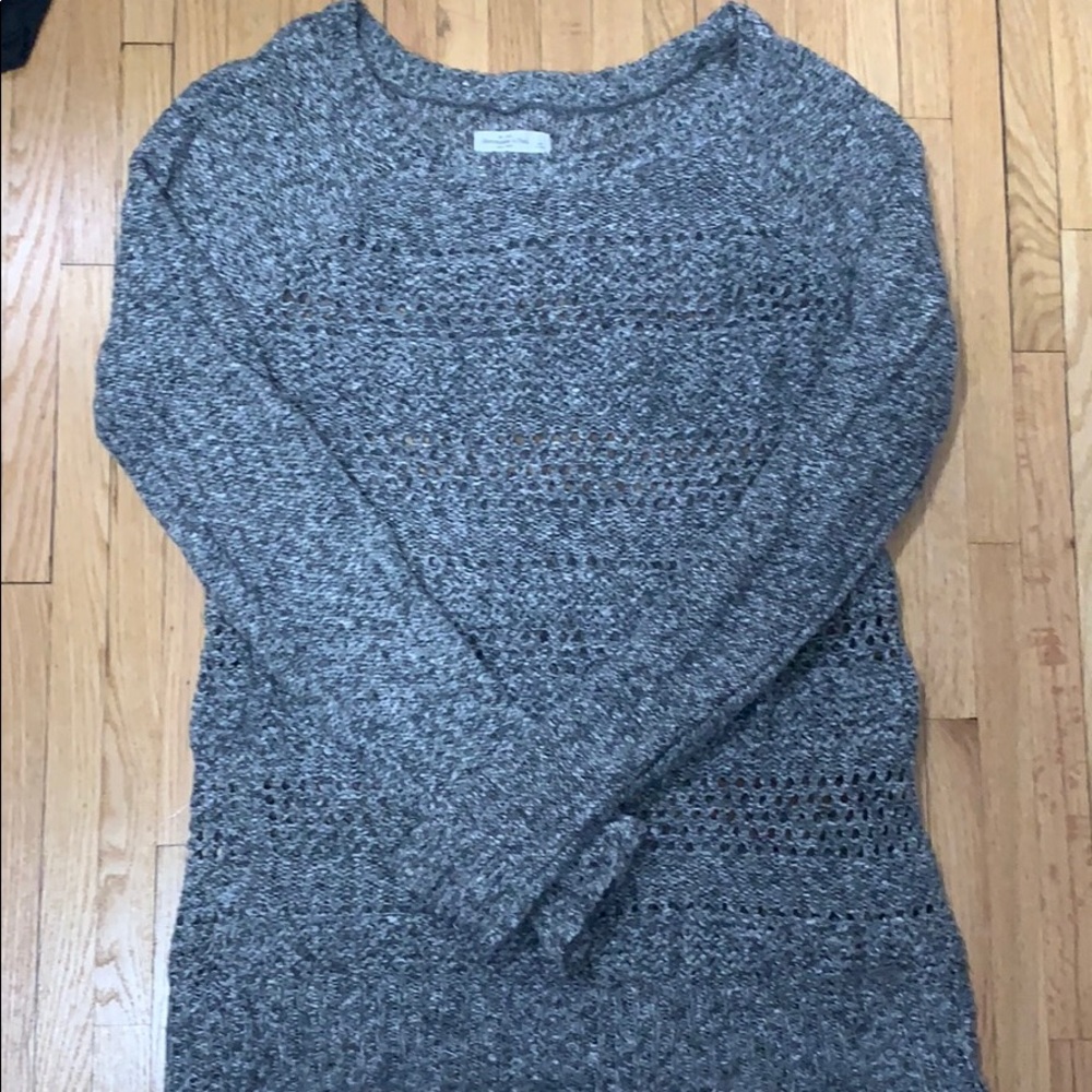Abercrombie and Fitch cozy oversized gray sweater